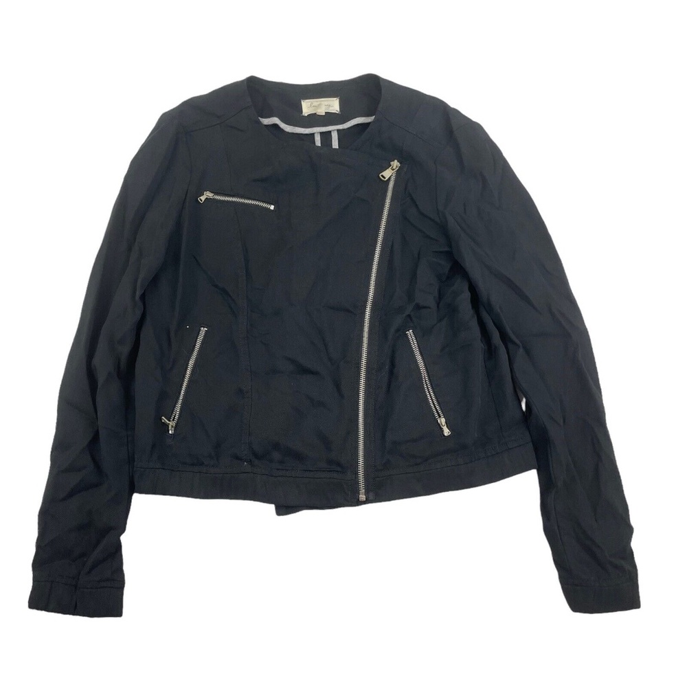 Lou & Grey Lightweight Moto Jacket in 100% Lyocell sz M